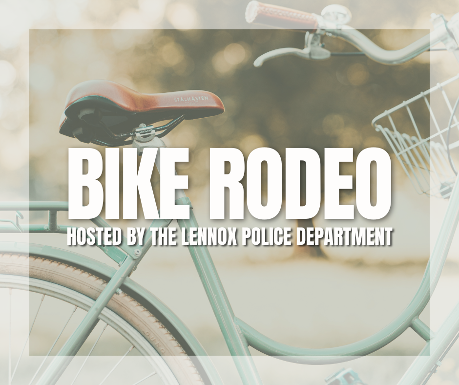 Bike Rodeo Hosted by the Lennox Police Department