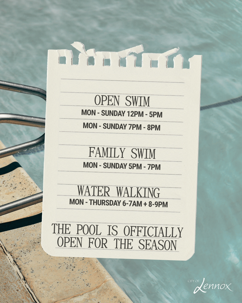 The pool is officially open for the season!!
