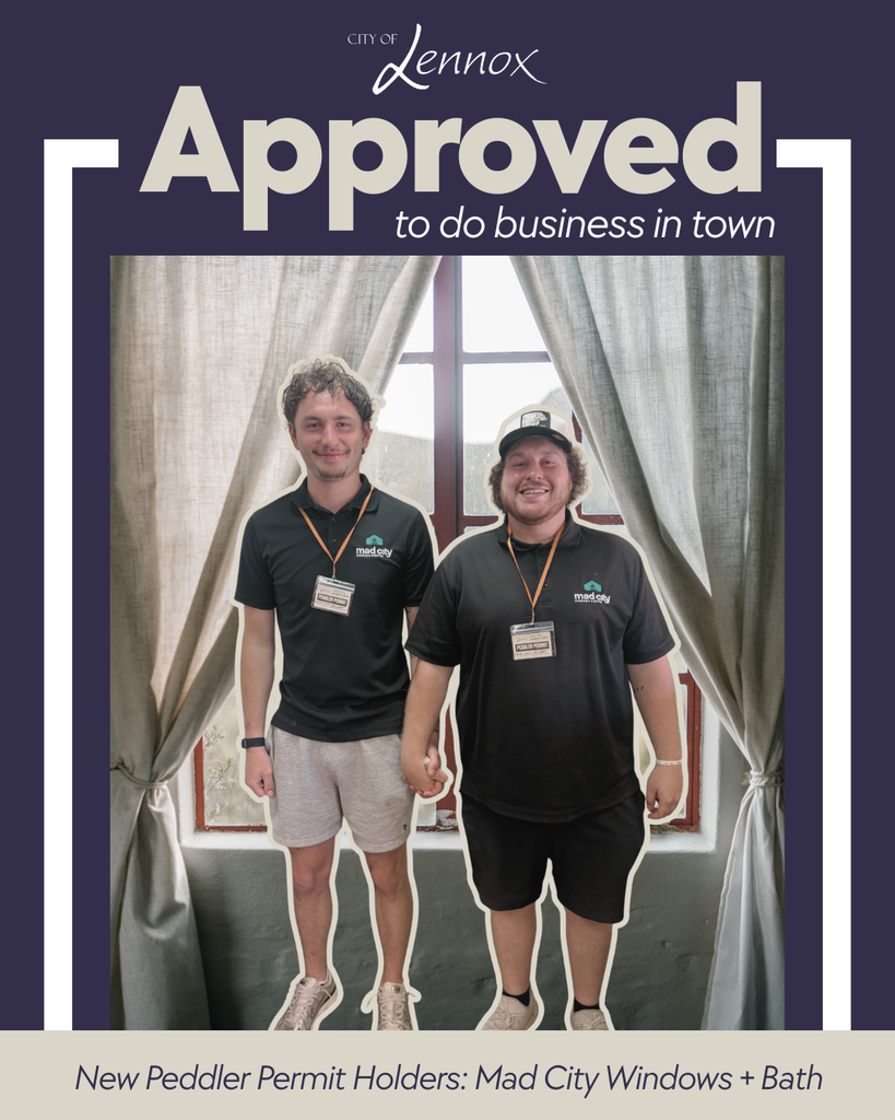 Approved to do business in town - New Peddler Permit Holders: Mad City Windows + Bath
