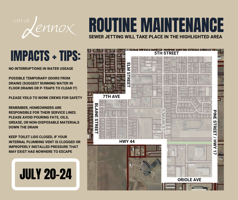 routine maintenance 2026 sewer jetting