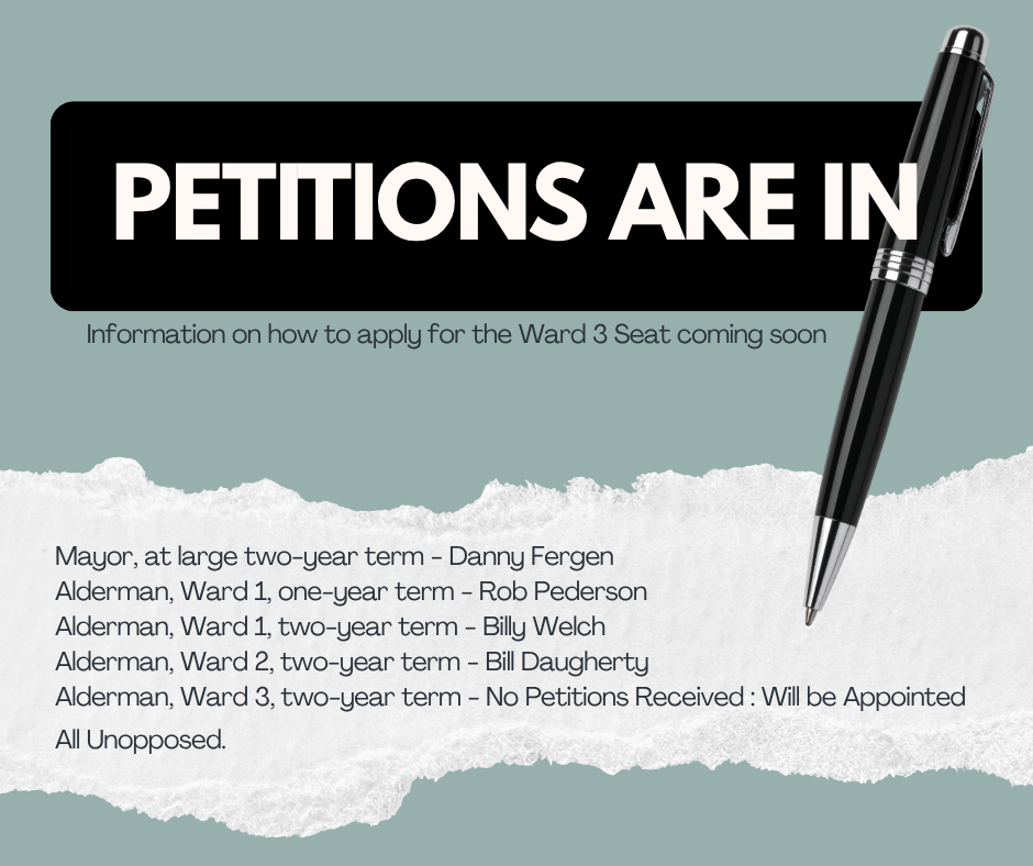 Petitions are in! No election to be held in 2026
