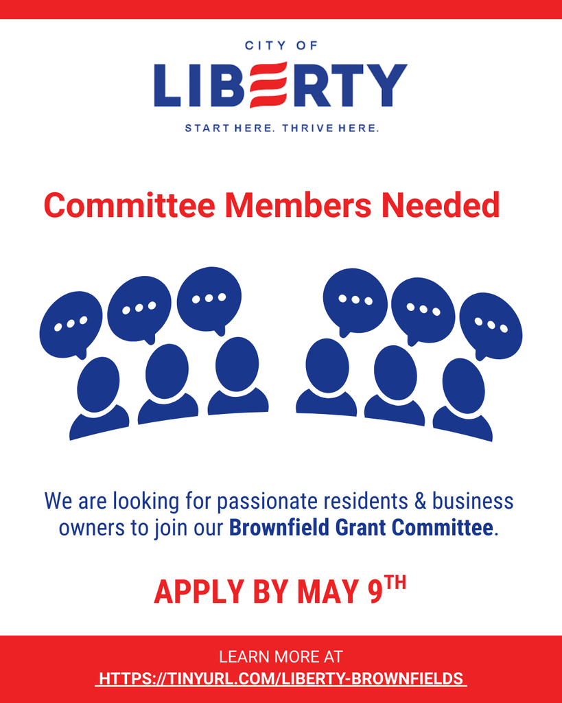 Committee Members Needed! We are looking for passionate residents & business owners to join our Brownfield Grant Committee.