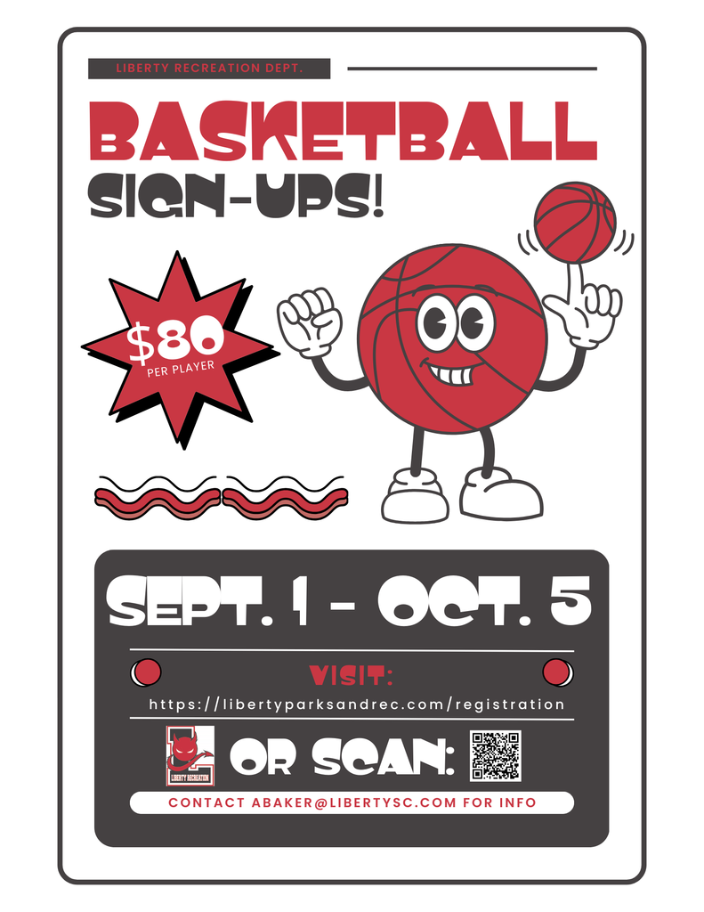 Liberty Rec Basketball Sign Ups