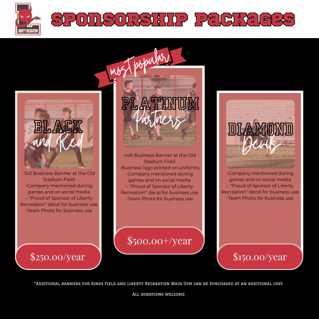 Liberty Recreation Sponsorship Packages