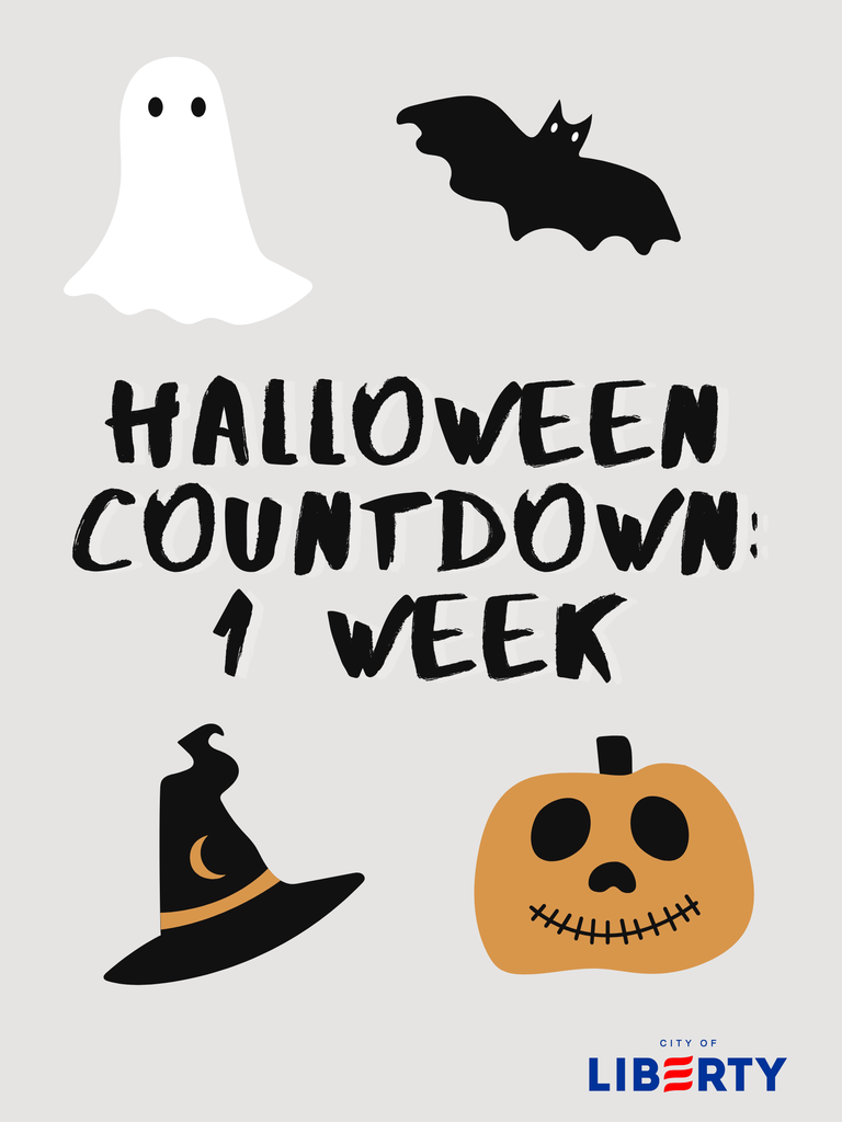 Halloween flyer countdown 1 week