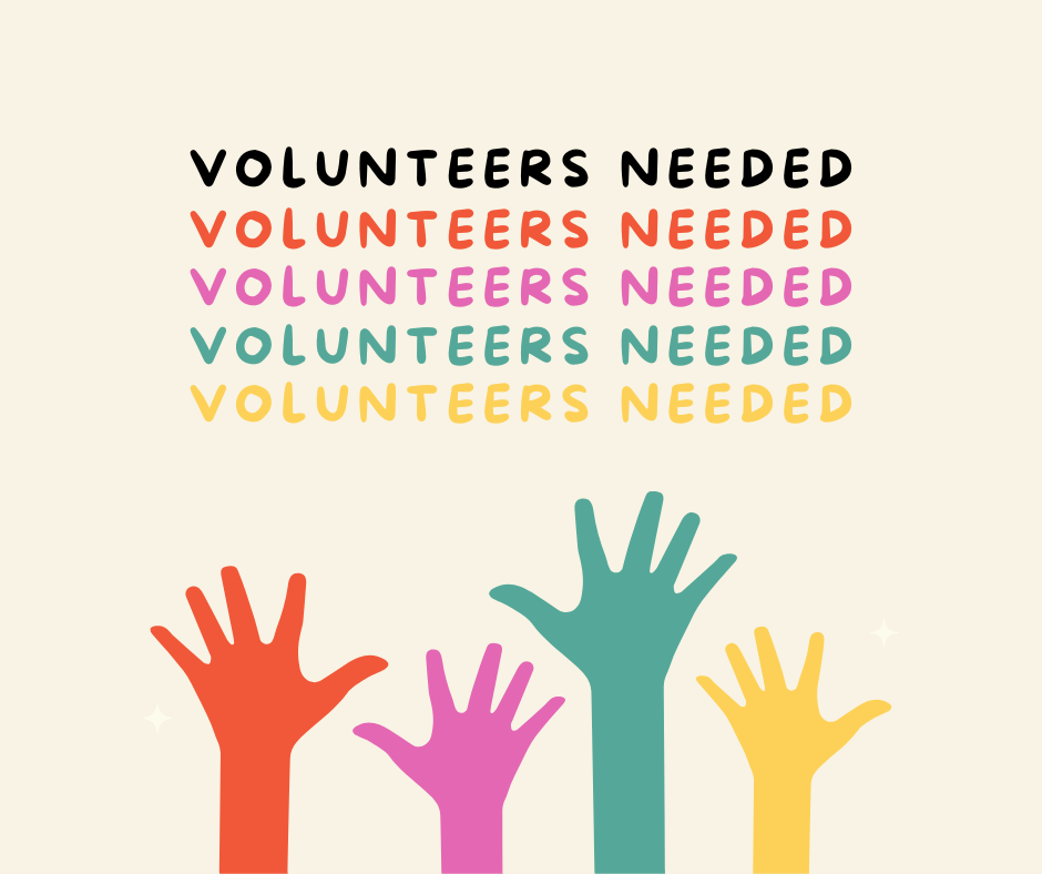 Vlounteers needed graphic 