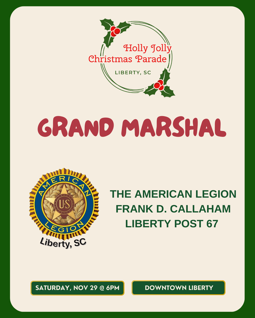 Grand Marshal for 2025 Holly Jolly Christmas Parade Announcement
