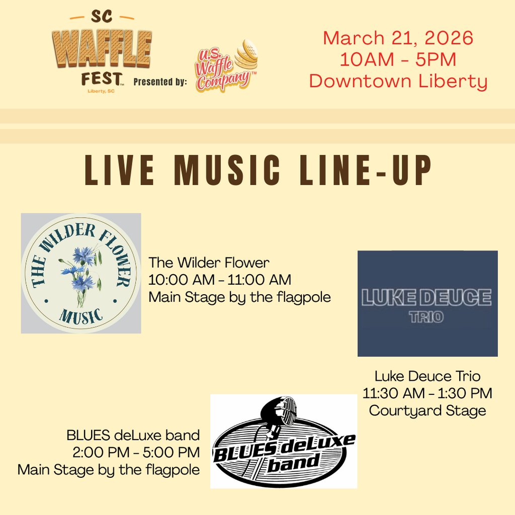 SC Waffle Fest 2026 live music LINE-UP 