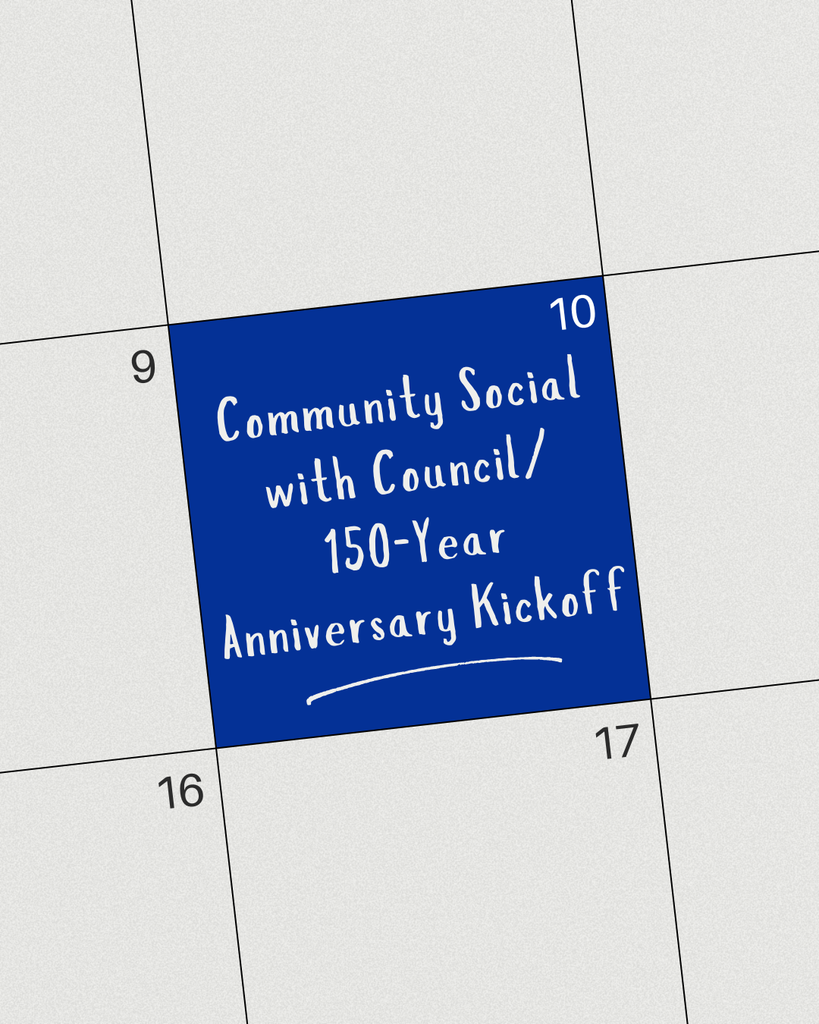 graphic for a reminder for the community social