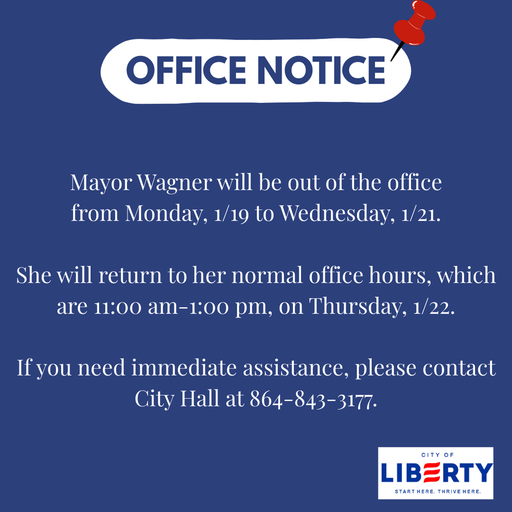 Mayor Wagner out of office graphic