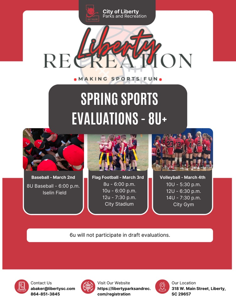 spring sport evaluations