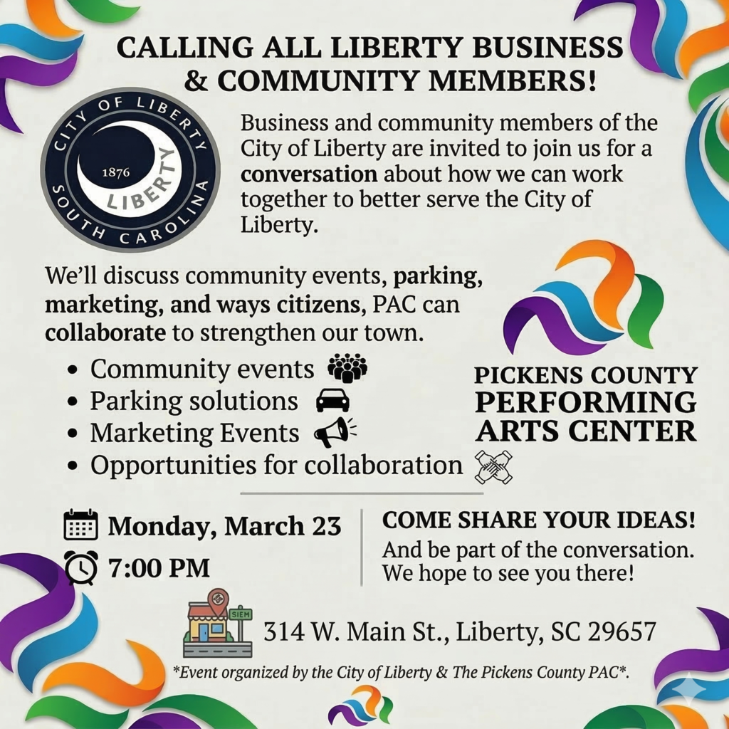 Town Hall Meeting at the PAC Graphic