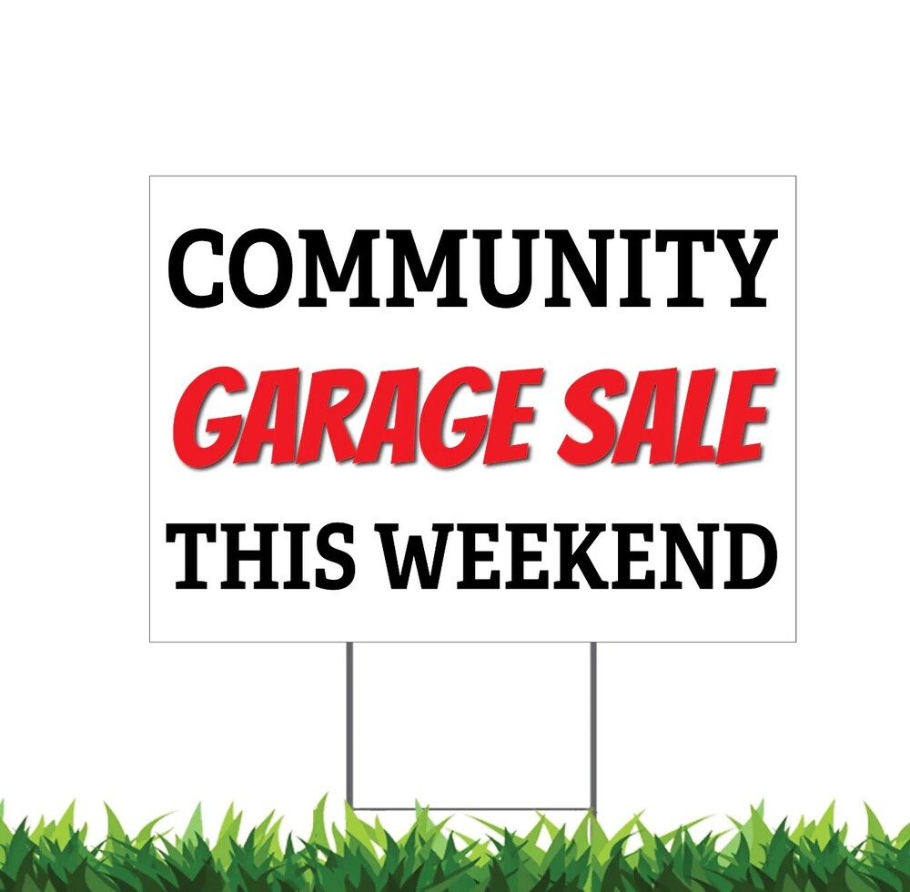 Community Garage Sale letters