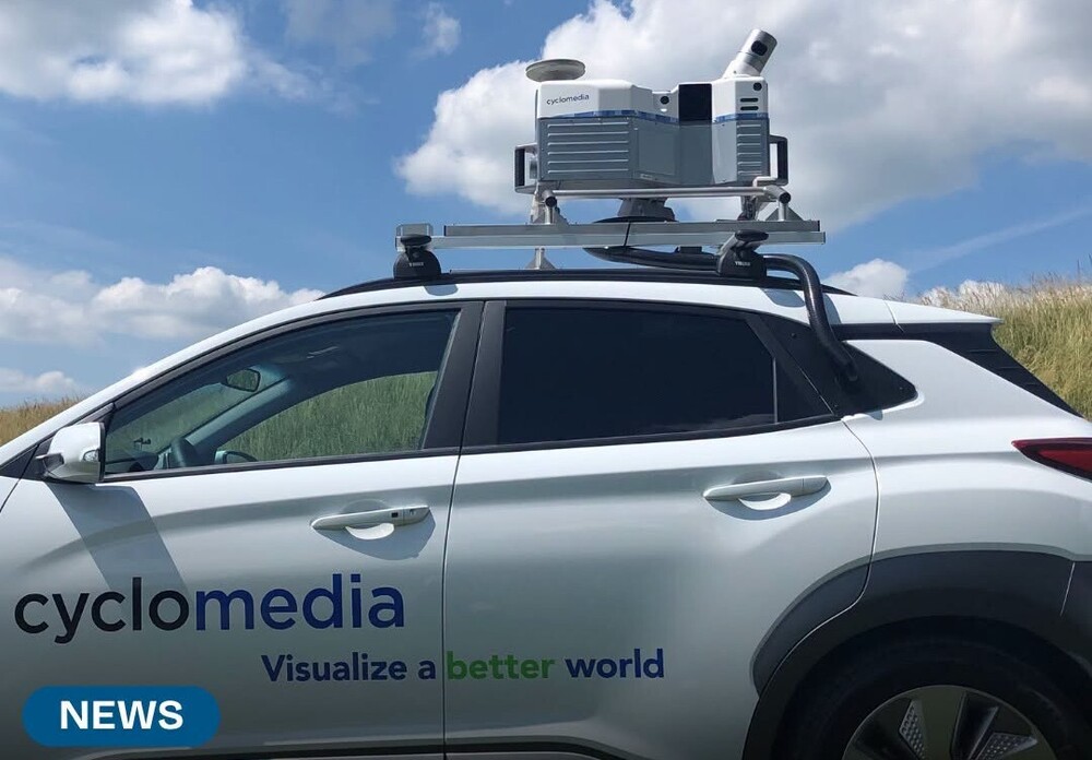 cyclomedia vehicle with camera on roof