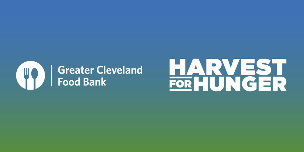 Harvest for Hunger banner with logos