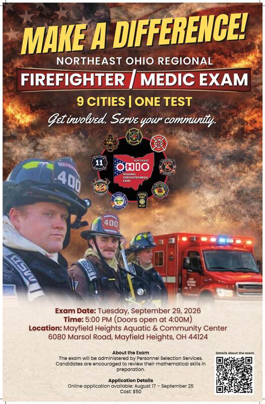 Firefighter Exam flyer