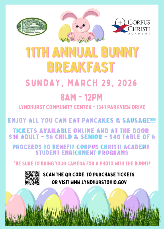 bunny breakfast flyer