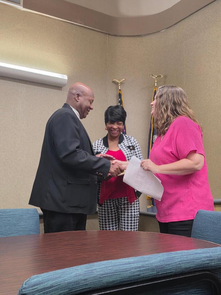 Mayor taking oath
