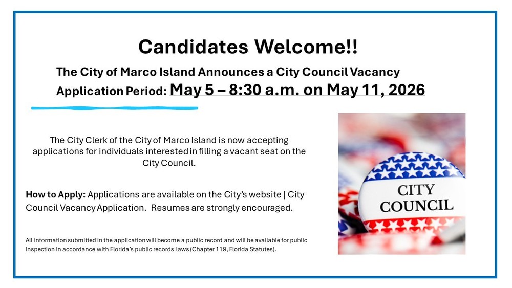 Application period for City Council vacancy