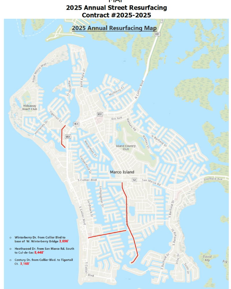 road paving map