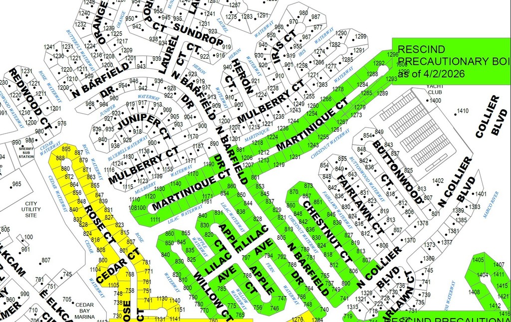 MAP 2 CHESTNUT/MARTINIQUE AREA