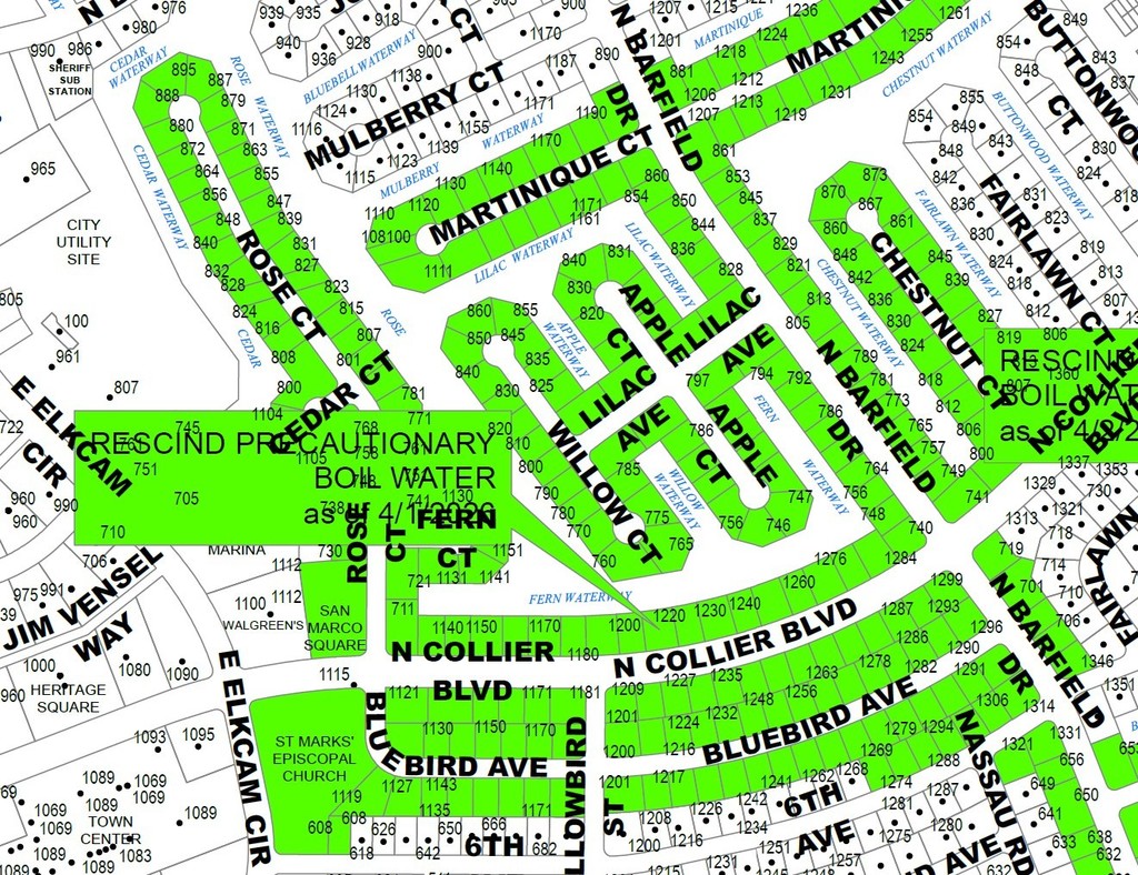 MAP 3 N COLLIER BLVD AREA