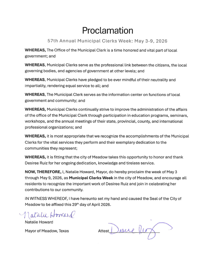 proclamation