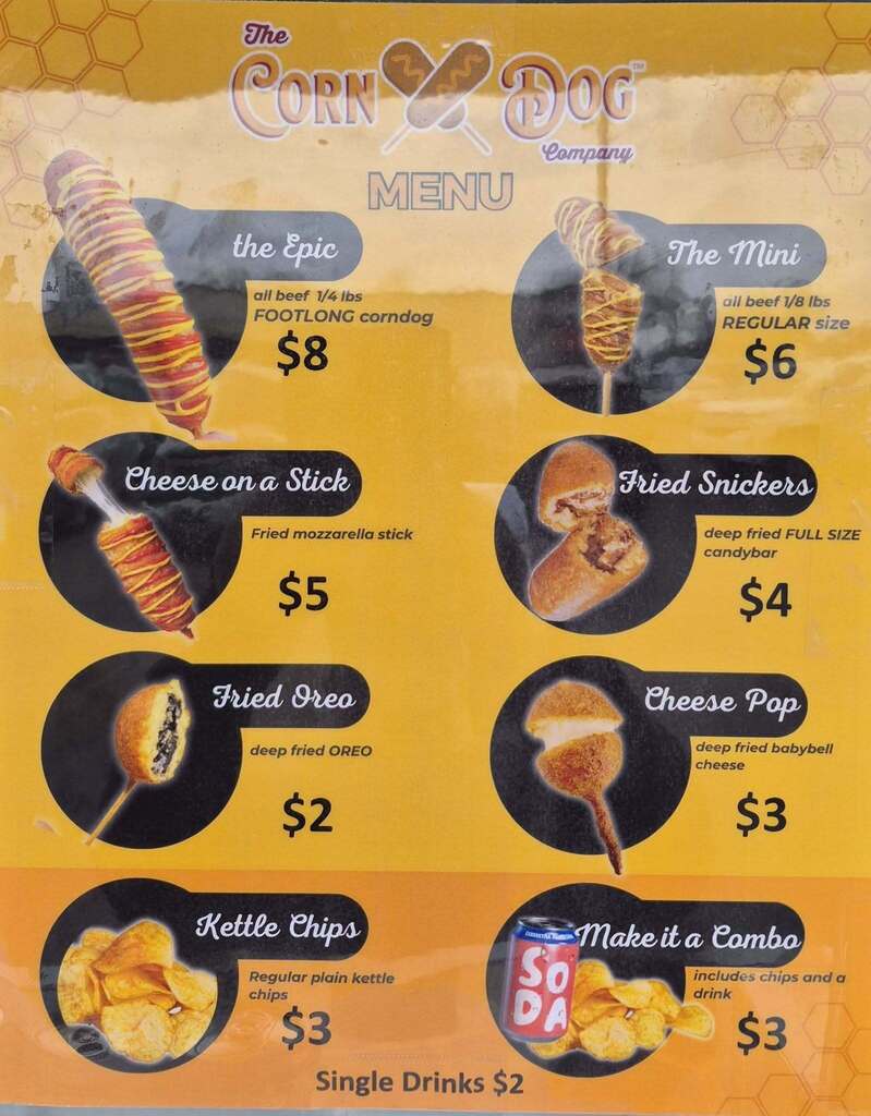 CORN DOG COMPANY MENU
