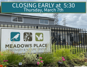 Discovery & Nature Center Closing Early Thursday, March 7, 2004