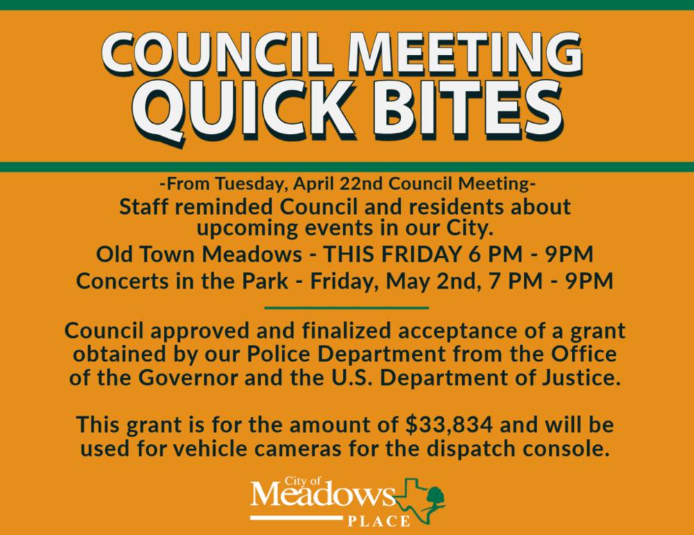 Council Quick Bites | April 22, 2025