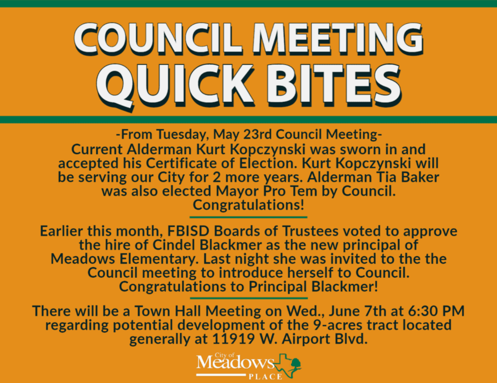 Council Quick Bites & More | May 23, 2023