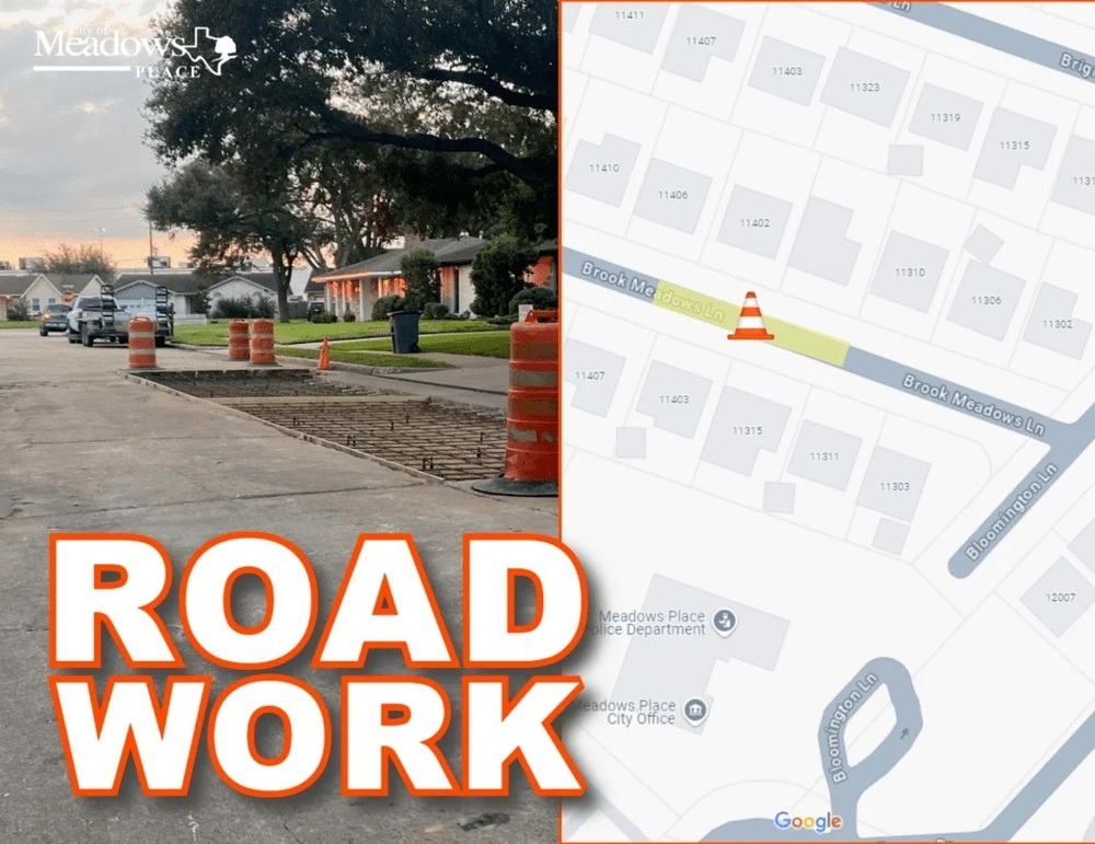 Road Work Blair Meadows Ln.