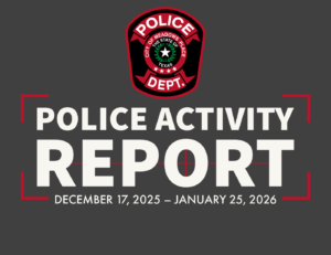 Activity Report December 17, 2025 – January 25, 2026