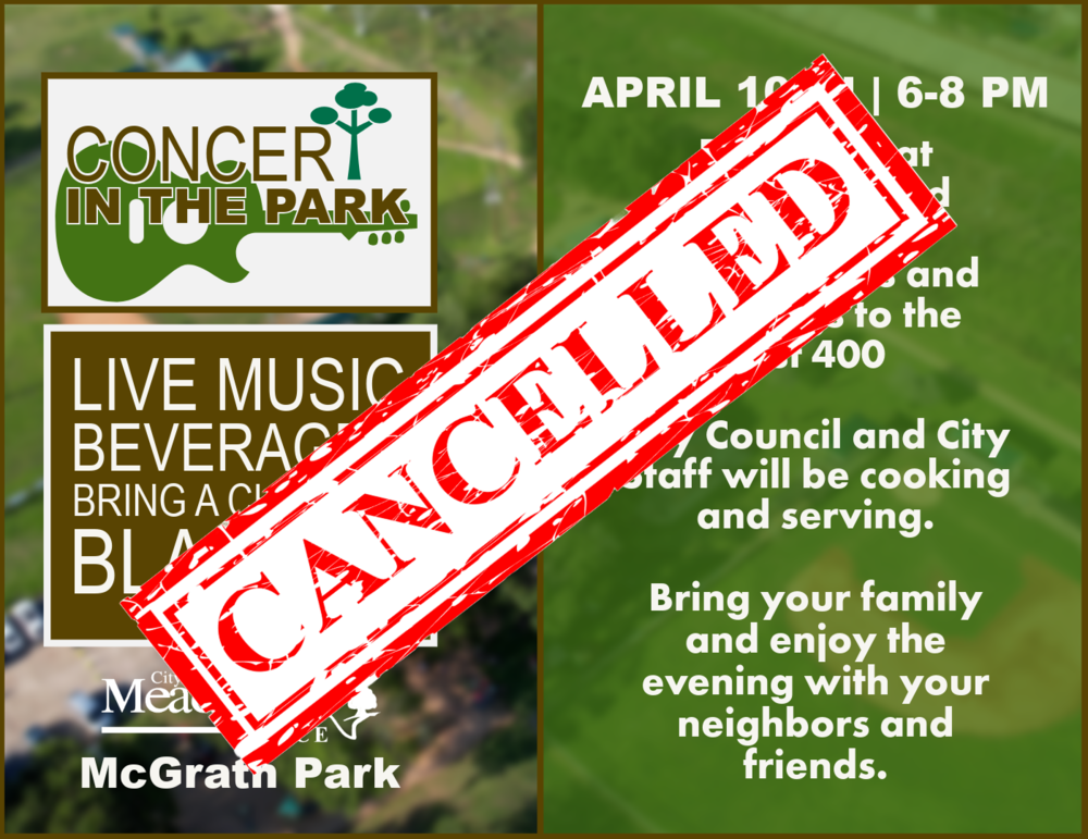 concert cancelled flyer
