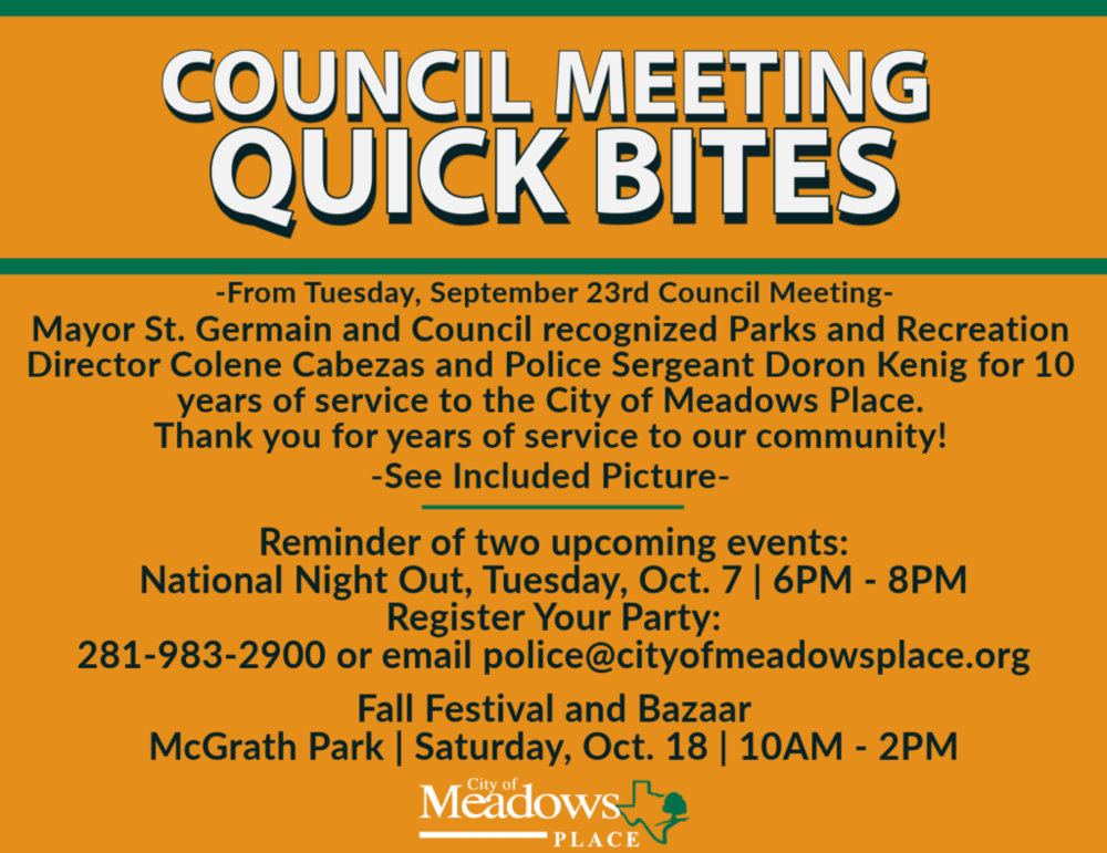 Council Quick Bites | September 23, 2025