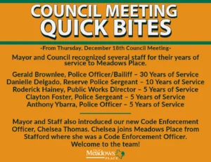 council meeting quick bites december