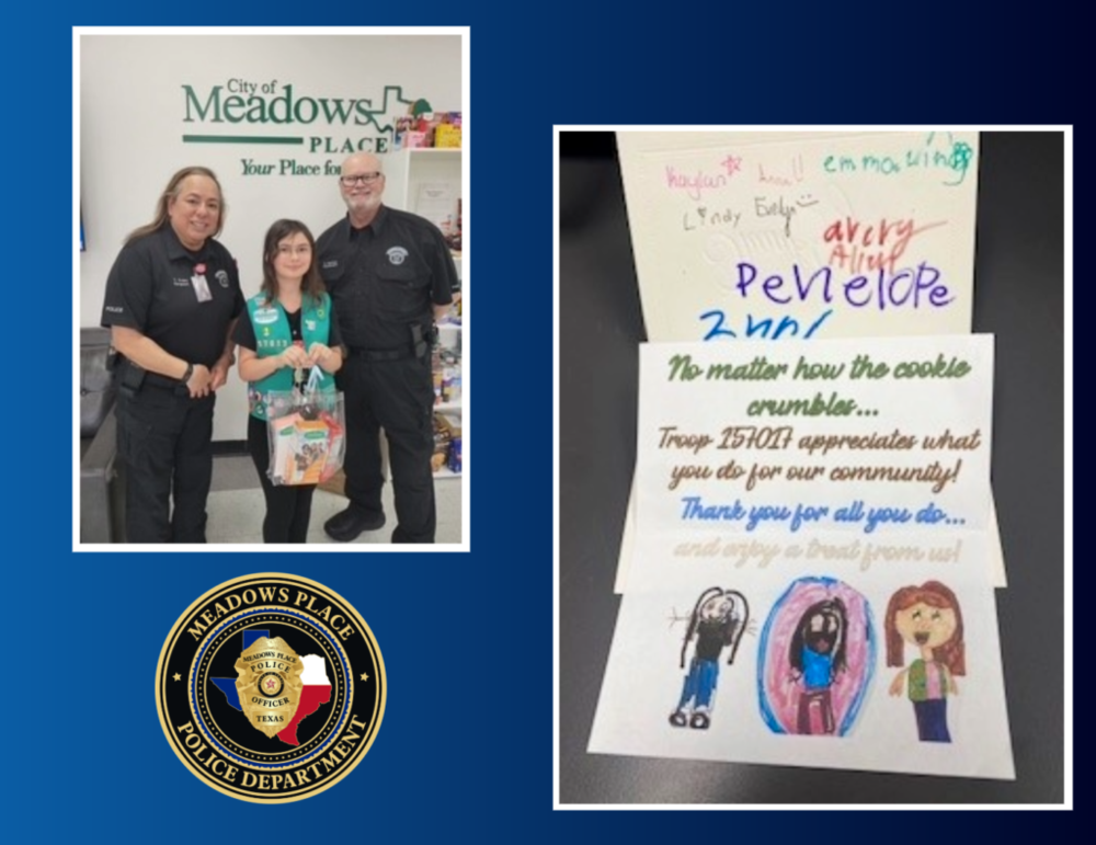 Special Visitors to Meadows Place Police