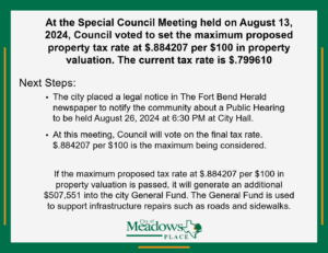 New Tax Rate Proposed by Council