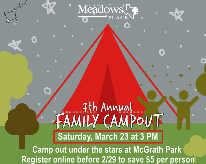 7TH ANNUAL FAMILY CAMPOUT | MARCH 23 – 24, 2024 | MCGRATH PARK