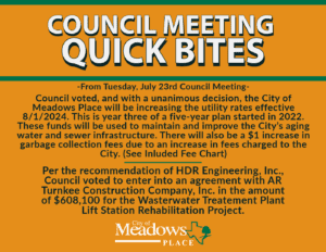 COUNCIL QUICK BITES | JULY 23, 2024