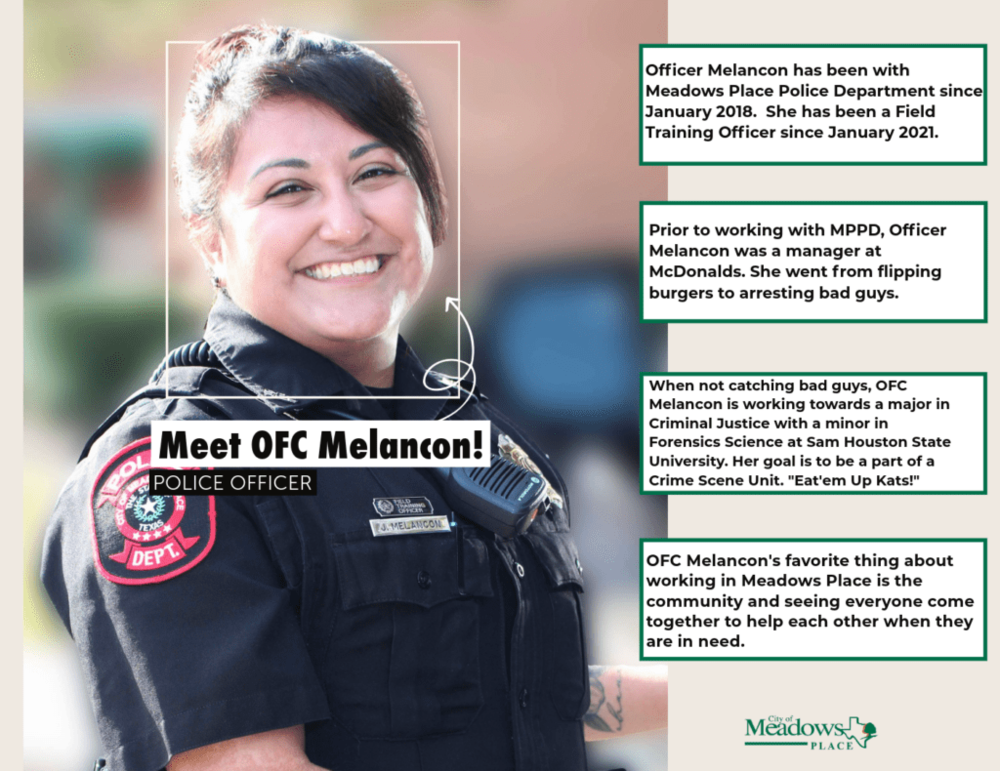 Meet Officer Melancon!