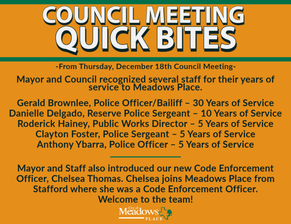 Council Quick Bites | December 18, 2025