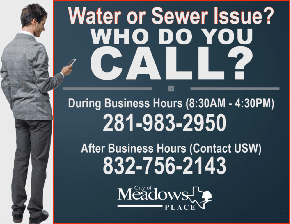 Water or Sewer Issue? Here’s Who to Call