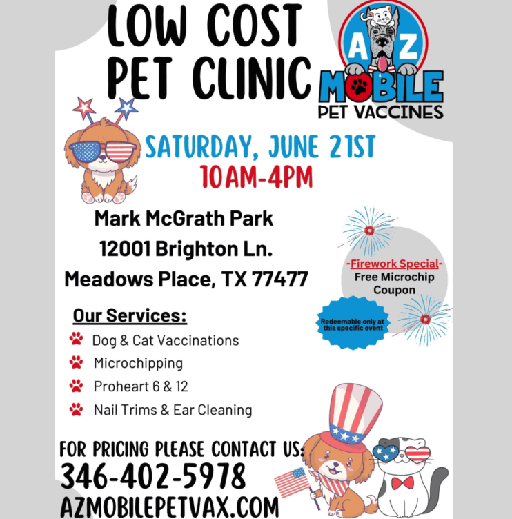 AZ Mobile Pet Vaccines Coming in June