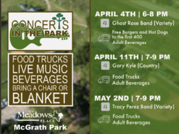 Save the Date: Concerts in the Park 2025