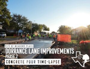 Dorrance Lane Improvements – PHASE 2 Concrete Pour Time-Lapse