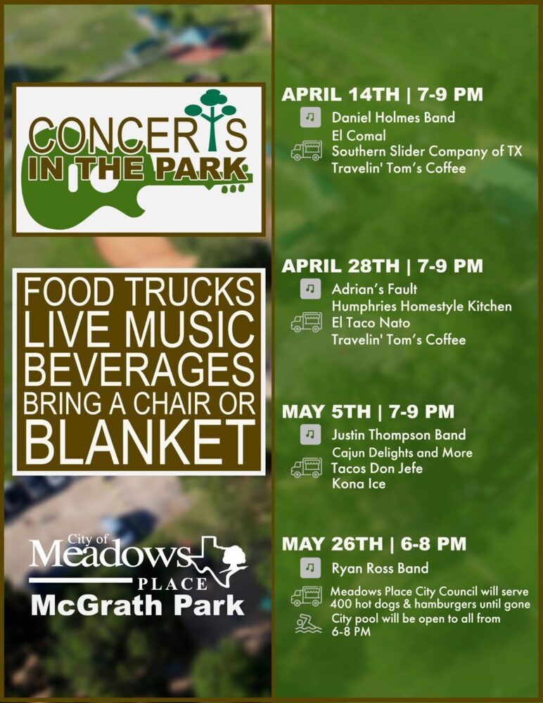 Concerts in the Park 2023 | Food Truck Menus