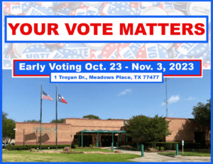 Early Voting October 23 – November 3, 2023