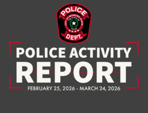 Activity Report February 25, 2026 – March 24, 2026