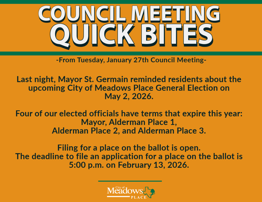 council meeting quick bites